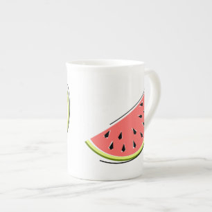 Taza De Porcelana Pieza de sandía 2