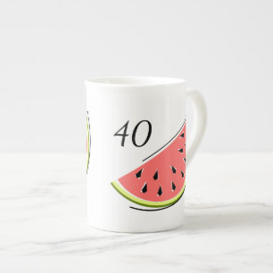 Taza De Porcelana Pieza de sandía 2 años 40