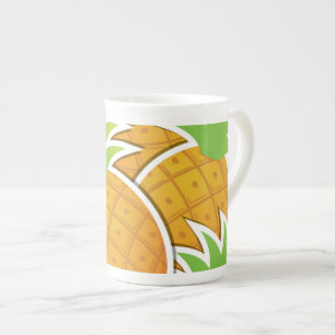 Taza De Porcelana Piña divertida