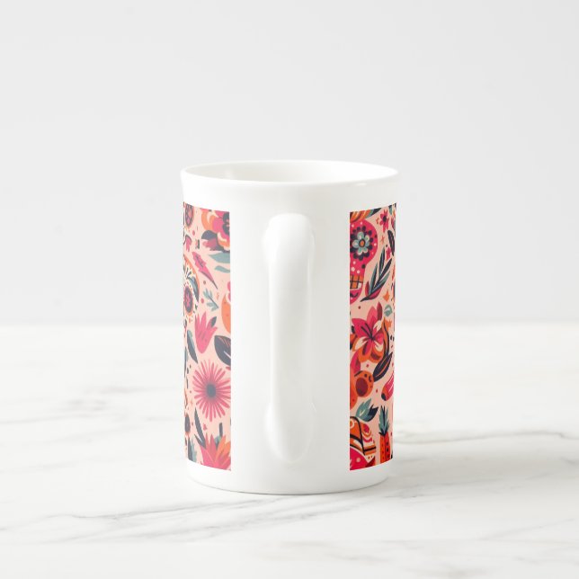 Taza De Porcelana Pinky Mexican Art Mug (Espalda)