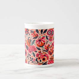 Taza De Porcelana Pinky Mexican Art Mug