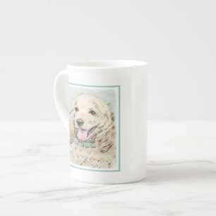 Taza De Porcelana Pintura Buff de Cocker Spaniel - Arte Perro Origin