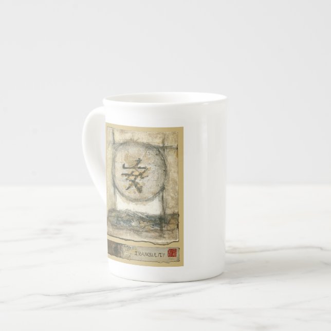 Taza De Porcelana Pintura china de tranquilidad de Mauro (Izquierda)