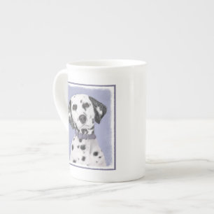 Taza De Porcelana Pintura dálmata - Arte de perro original