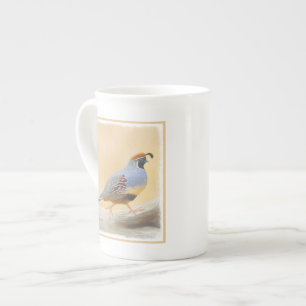 Taza De Porcelana Pintura de codorniz de gambrel original arte de av