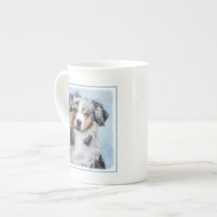Taza De Porcelana Pintura de pastor norteamericano en miniatura - Ar