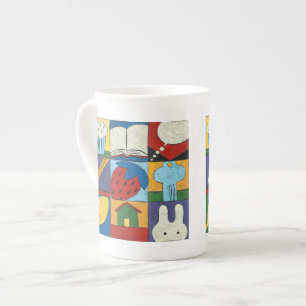 Taza De Porcelana Pintura de varios objetos de Chariklia Zarris