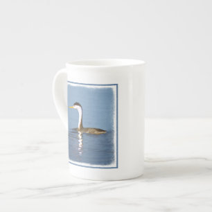 Taza De Porcelana Pintura gris de Clark - Arte de pájaro original