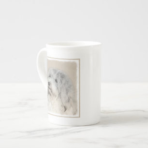 Taza De Porcelana Pintura Havanesa (Dorada Sable) - Arte Perro Origi