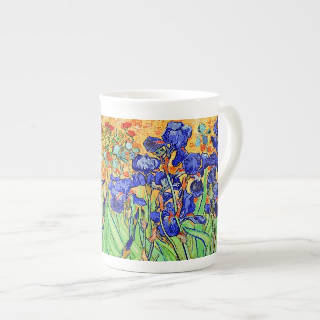 Taza De Porcelana PixDezines van gogh iris/st. remy (Derecha)