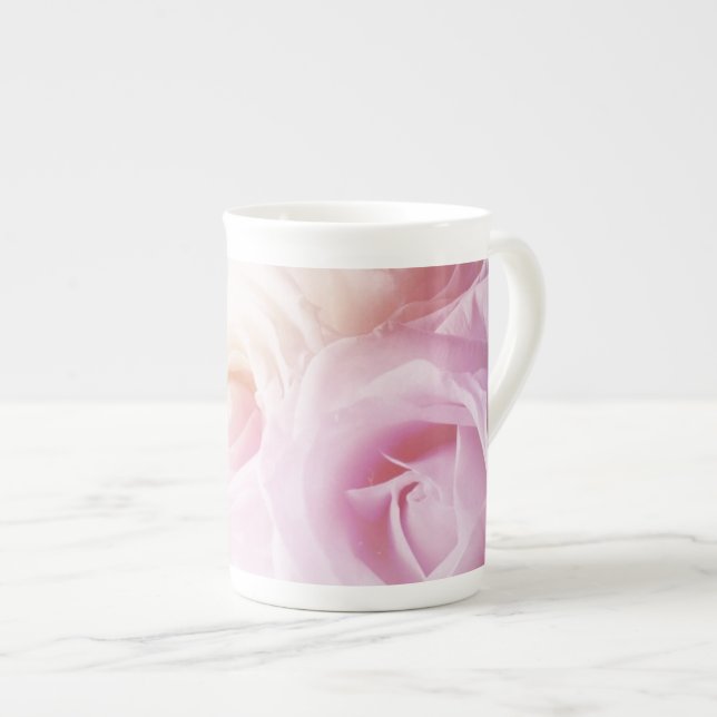 Taza De Porcelana Plantilla de Boda de Rosa personalizada (Derecha)