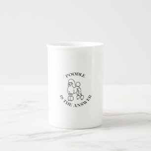 Taza De Porcelana Poodle es la respuesta