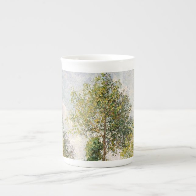 Taza De Porcelana Poplars, Éragny Camille Pissarro (Frente)
