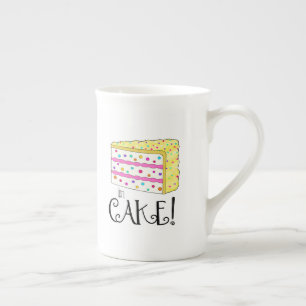 Taza De Porcelana Por El Desayuno Me Gustan Mis Huevos...¡en Pastel!
