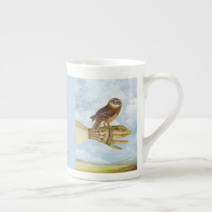 Taza De Porcelana Porcelana de hueso del búho