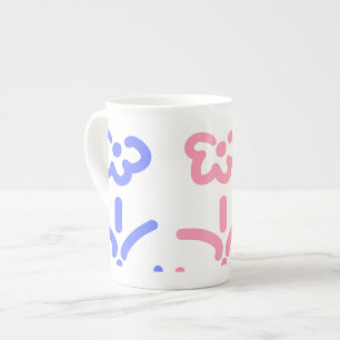 Taza de porcelana postiza