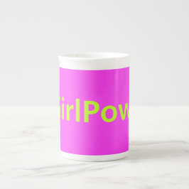 TAZA DE PORCELANA POWER CHICA DE HASHTAG