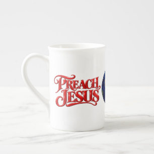 Taza De Porcelana Predica Jesús