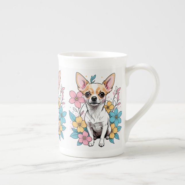 Taza De Porcelana Primavera Chihuahua (Derecha)