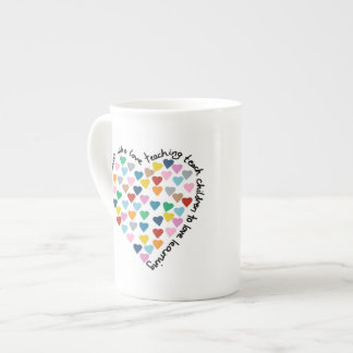 Taza De Porcelana Profesores del corazón de los corazones