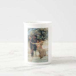 Taza De Porcelana Promesa de primavera (hombre y mujer románticos)