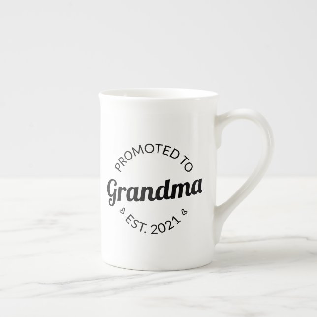 Taza De Porcelana Promocionado A La Abuela Este. I 2021 (Derecha)