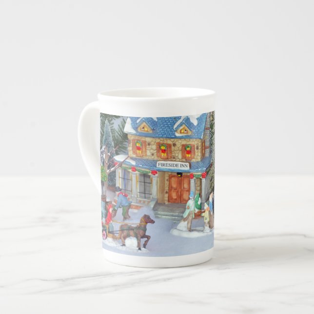 Taza De Porcelana Pueblo miniatura del navidad (Izquierda)
