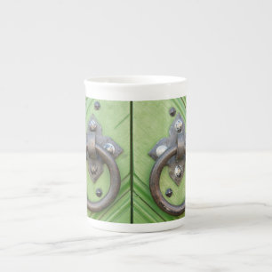 Taza De Porcelana Puerta antigua
