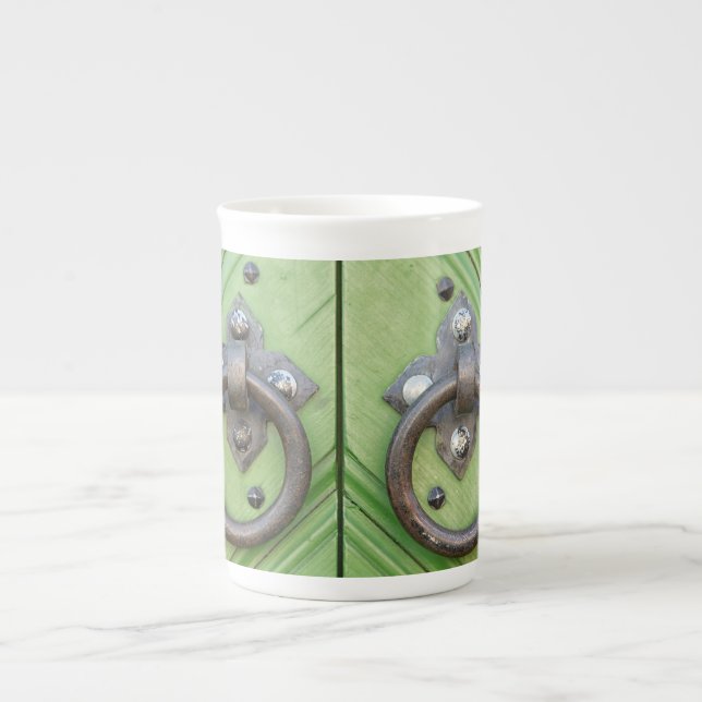 Taza De Porcelana Puerta antigua (Frente)