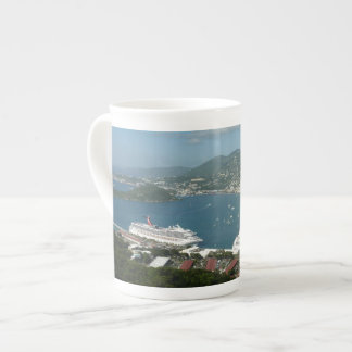Taza De Porcelana Puerto de St. Thomas Islas Vírgenes Estadounidense