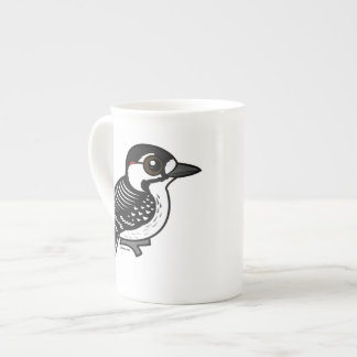 Taza De Porcelana Pulsación de corriente Roja-cockaded de Birdorable