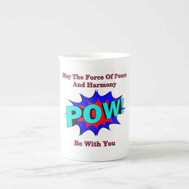 Taza De Porcelana ¡PUM! Mug Especialidad De Paz Y Armonía (Frente)