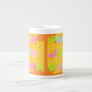 TAZA DE PORCELANA PUNK DE CIERRE SER UNA PALABRA DE PATRÓN REBELDE C