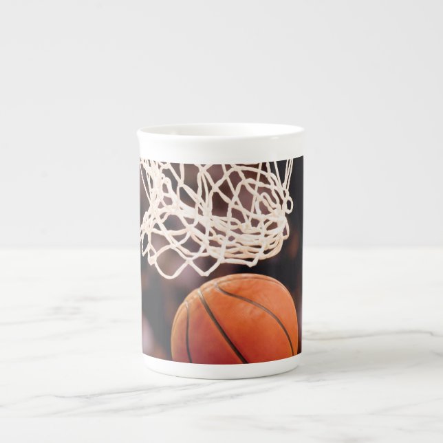 Taza De Porcelana Puntuación del baloncesto (Frente)