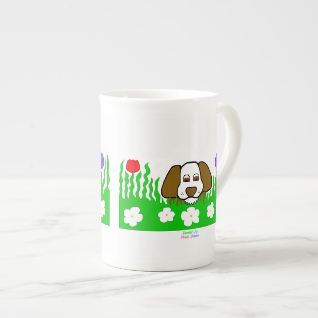Taza De Porcelana Pup N Play Bone China Mug (Derecha)