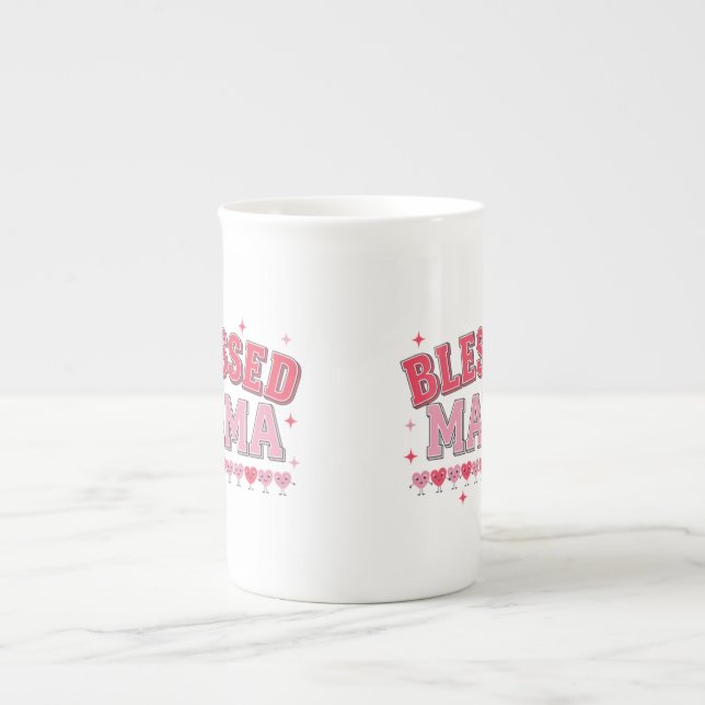 Taza De Porcelana Querida mamá (Frente)