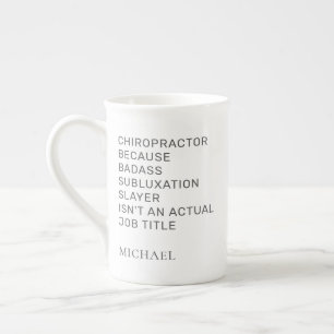 Taza De Porcelana Quiropráctico Porque Asesino de Subluxación No es