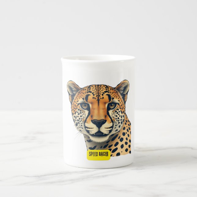 Taza De Porcelana Racer de velocidad (Frente)