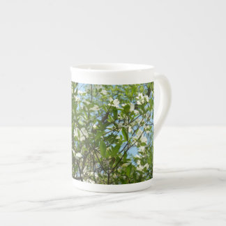 Taza De Porcelana Ramas de Dogwood florecen árboles de primavera