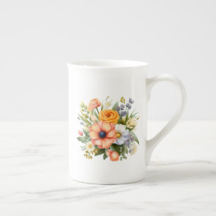 Taza De Porcelana Ramo de flores de primavera Clipart-92390