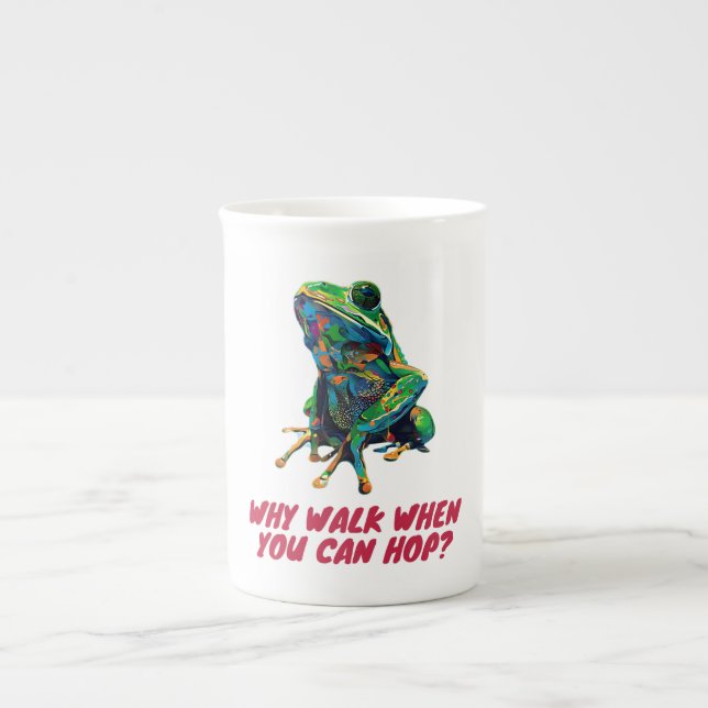 Taza De Porcelana Rana (Frente)