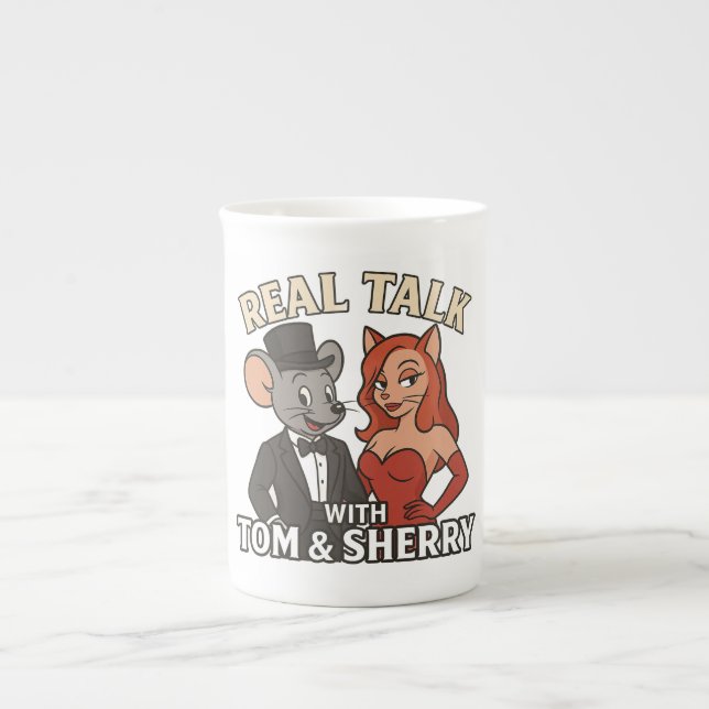 Taza De Porcelana Real Talk with Tom and Sherry Cartoon Coffee Mug 2 (Frente)
