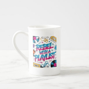 Taza De Porcelana Rebelde Con Una Lista de Reproducción – Amante de 