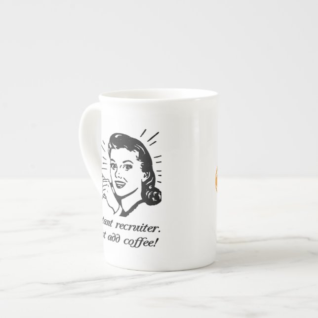 Taza De Porcelana Reclutador inmediato (Izquierda)