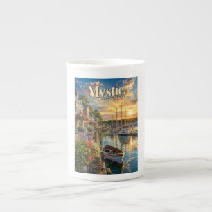 Taza De Porcelana Reflejos del Puerto de Mystic