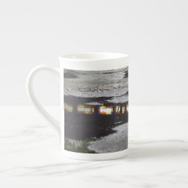Taza De Porcelana Reflexión de la ventana del tabernáculo - Viñedo d