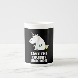 Taza De Porcelana Regalo de Hippo Lover  Hippo de Chubby Unicorn  Hi