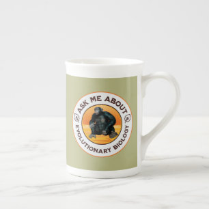 Taza De Porcelana Regalo de humor de evolución para profesor de biol