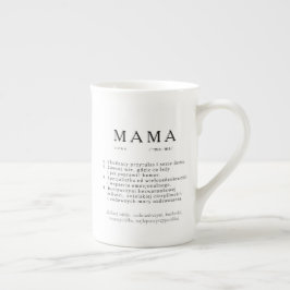 Taza De Porcelana Regalo de Mamá polaco - Definición de MAMA