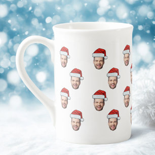 Taza De Porcelana Regalo de Navidades de personalizado Face Photo Sa